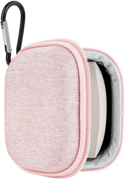 Geekria Shield Earbuds Case Compatible with Sony WF-1000XM6, WF-1000XM5, LinkBuds Clip(WF-LC900)/Open/Fit, Replacement Hard Shell Travel Carrying Bag (Pink) - Image 1