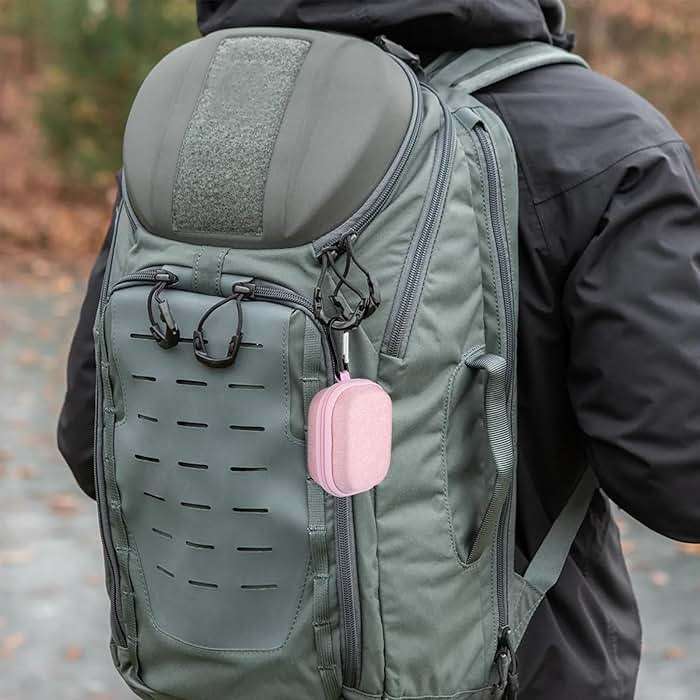 Geekria Shield Earbuds Case Compatible with Sony WF-1000XM6, WF-1000XM5, LinkBuds Clip(WF-LC900)/Open/Fit, Replacement Hard Shell Travel Carrying Bag (Pink) - Image 6