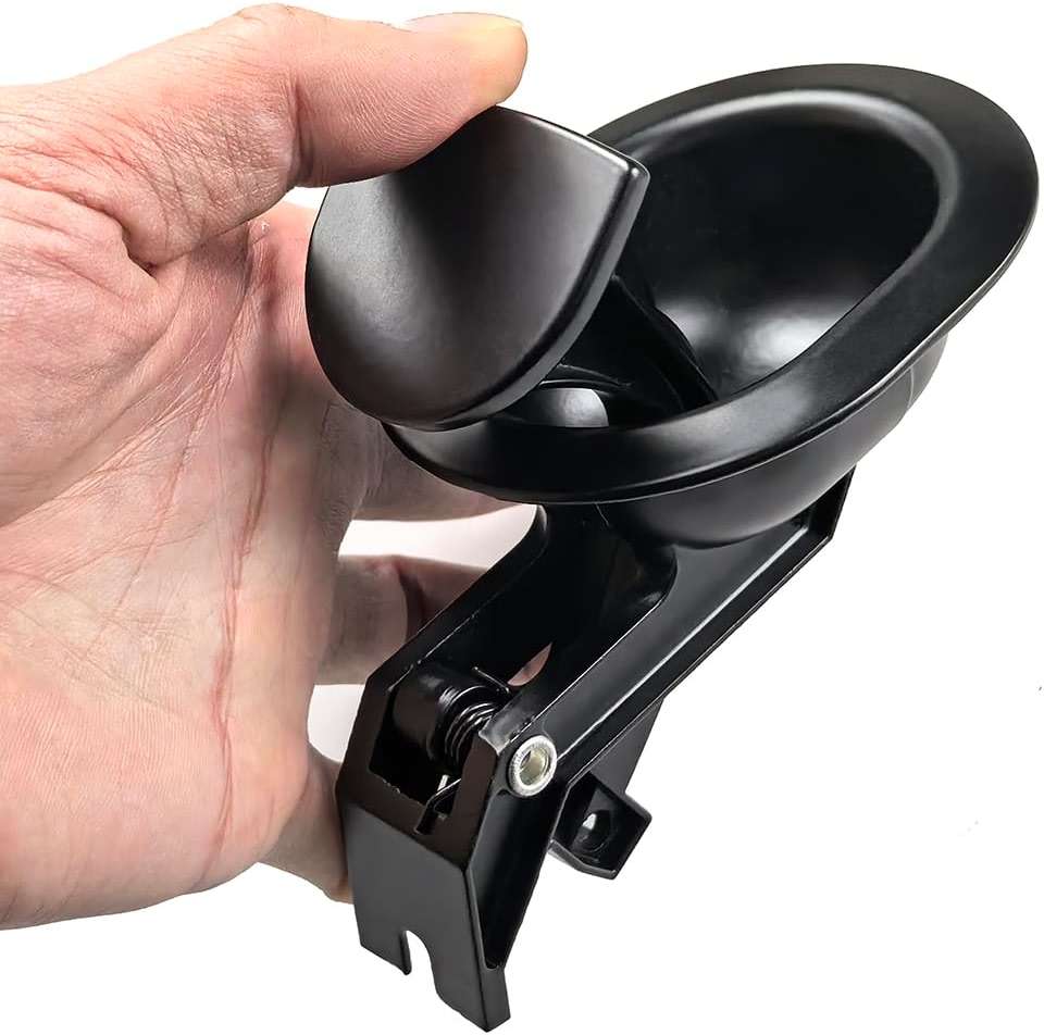 TeBeiDe Universal Durable Metal Recliner Handle Replacement Sofa Couch Chair Recliner Release Pull Handle Replacement Fit for Ashley and Most Recliner Sturdy Oval Handle Size 3"x 3.5" Repair Part - Image 4