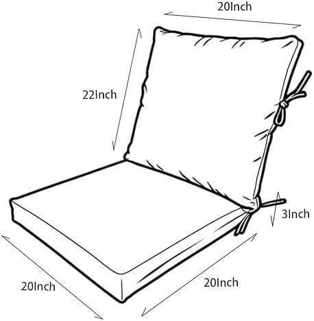 COZYVIDA Outdoor Seat Cushion, Set of 1, 20" x 42",Water-Proof, UV-Resistant 1000+ Hrs, 30D Foam with Recycled Fiber Fill, YKK Zippers, Natural Linen-TPU - Image 3