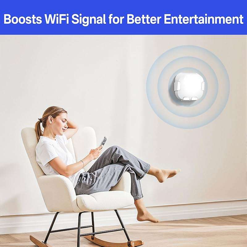 Metal Wall Mount for eero 6+ and eero 6 Wall Mount Bracket - Space Saving Wall Bracket for eero 6 & eero 6 Plus Wall Mount Easy to Install Holder for eero 6 Plus & eero 6 Mesh Wi-Fi Systems - Image 7