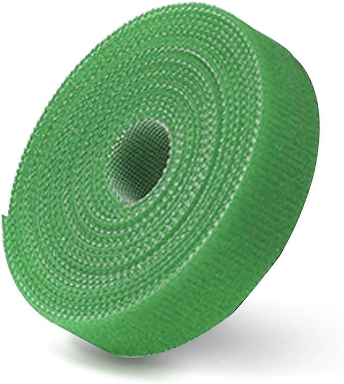 Hendont Green Garden Tie,Plant Ties for Climbing Plants,17FT Plant Supports for Effective Growing,Reusable and Adjustable,Plant Ties for Branches Flowers Tomatoes Indoor Outdoor Greenhouse - Image 1