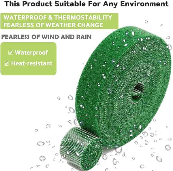 Hendont Green Garden Tie,Plant Ties for Climbing Plants,17FT Plant Supports for Effective Growing,Reusable and Adjustable,Plant Ties for Branches Flowers Tomatoes Indoor Outdoor Greenhouse - Image 4