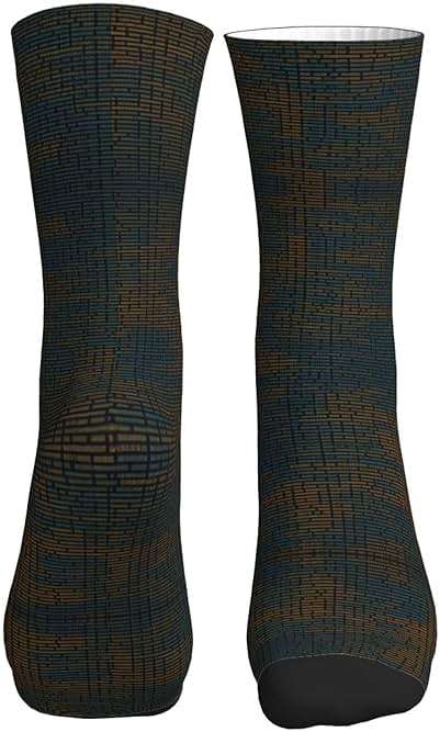 QASNLU Programming Code 1 print Mid tube sports socks for men and women breathable comfortable socks running - Image 2