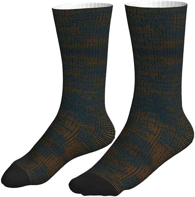 QASNLU Programming Code 1 print Mid tube sports socks for men and women breathable comfortable socks running - Image 3