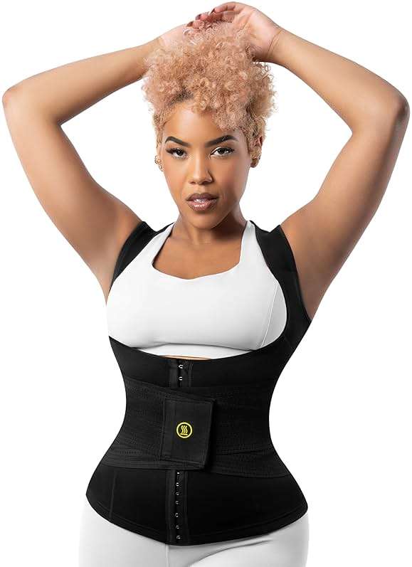HOT SHAPERS Cami Waist Cincher & Waist Trainer – Hourglass Essentials Neoprene Sweat Vest for Body Sculpting & Core Support - Image 1