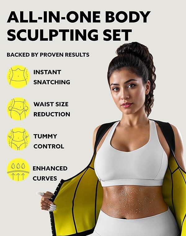 HOT SHAPERS Cami Waist Cincher & Waist Trainer – Hourglass Essentials Neoprene Sweat Vest for Body Sculpting & Core Support - Image 2