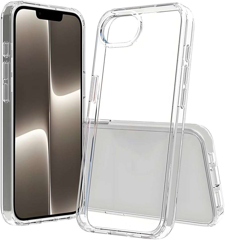 TENOC Phone Case Compatible with iPhone 16e & iPhone 17e, Clear Case Shockproof Protective Bumper Slim Cover for 6.1 Inch - Image 1