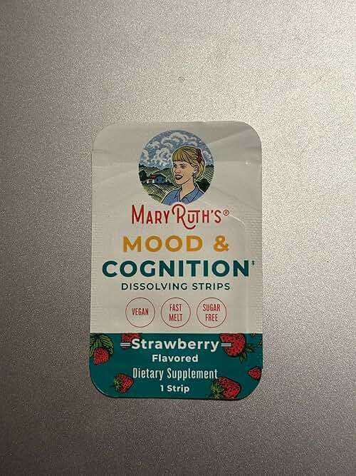 Mood & Cognition Dissolving Strips by MaryRuth's | Vitamin B12 | Vitamin B6 | Saffron | Folate | B Vitamins | Sugar Free | Strawberry Flavor | Vegan | Gluten Free | Dairy Free | 30 Count - Image 10