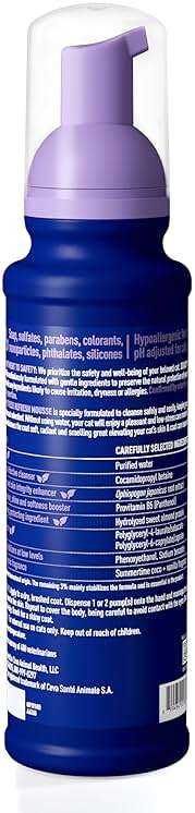 DOUXO SPA Waterless Cat Shampoo, 10 fl oz, Leave-On Mousse. Leaves the Coat Clean, Refreshed, Soft, Radiant and Smelling Great, Ultra-Safe Formula - Image 2