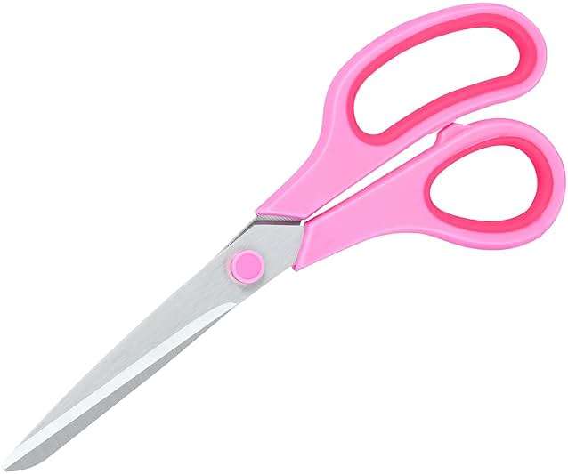 Pink Scissors for Office School Home Craft Fabric Sewing Supplies, 8 Inch (1 Pack) - Image 7