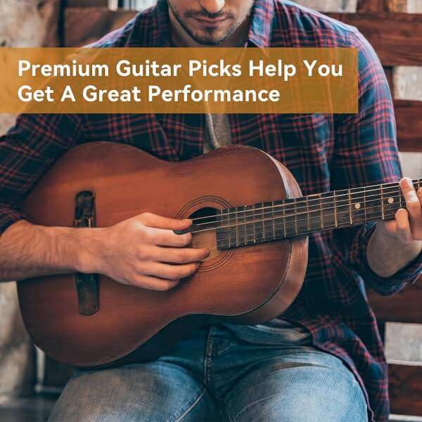 PEASUG 120 Pcs Colorful Guitar Picks, 3 Different Thickness Celluloid Guitar Pick, Abstract Art Pics Plectrum for Acoustic Electric Guitar, Ukulele, Bass(0.46mm, 0.71mm, 0.96mm, Color Random) - Image 5