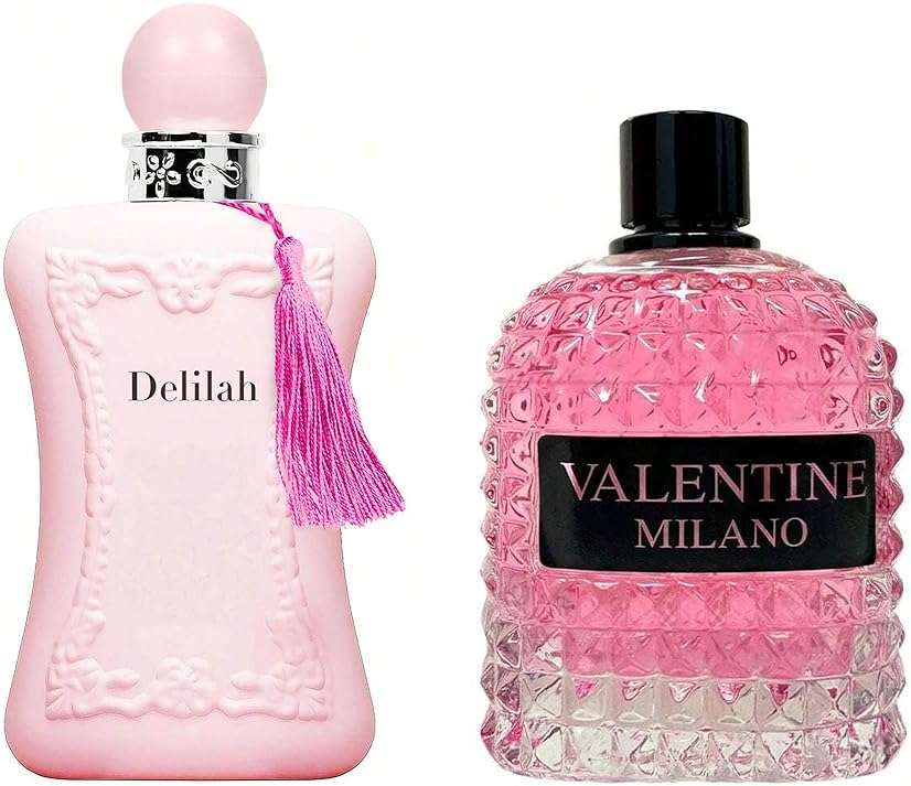 AFLUXE Women's Delilah&Valentine Milano Perfume Set Romantic Floral Scent Eau De Parfum Spray for Women 3.4 Fl Oz Each Bottle Daily Used Fragrance - Image 1