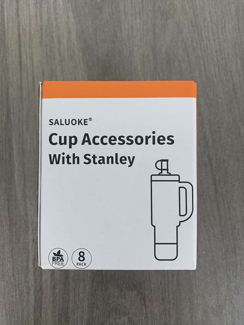 Stanley Cup Accessories 8 Pcs, Including 2 Straw Cover Cap, 2 Square Spill Stopper, 2 Round Leak Stopper, 2 Pcs Silicone Boot for Stanley Cup 2.0 40/30oz/Tumbler and IceFlow (Plum) - Image 10