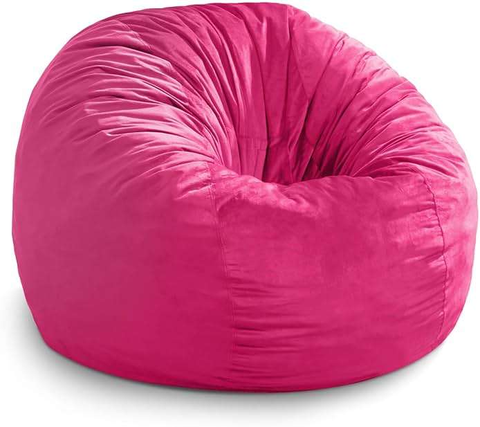 Hobestluk Bean Bag Chairs 2.5FT Bean Bag Chair with Memory Foam Filled & Machine Washable Cover,Beanbag Chair, Small Bean Bag Chairs for Playroom, Living Room, Bedroom - Image 8