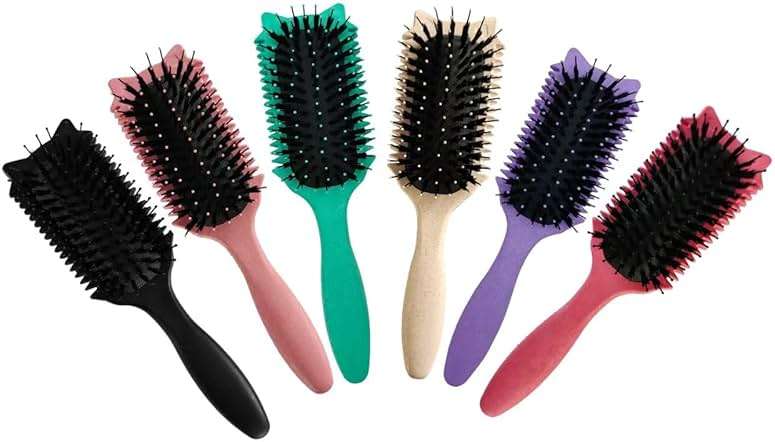 Curl Defining Brush,Brush Styling for Curly Hair Waves,Defining Hair Curls For Women and Girls,New Cat Head Shape,Green - Image 3