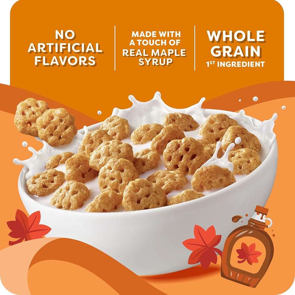 Kashi Breakfast Cereal, Whole Grain, Vegan, Maple Waffle Bites, 12.7oz Box (1 Box) - Image 6