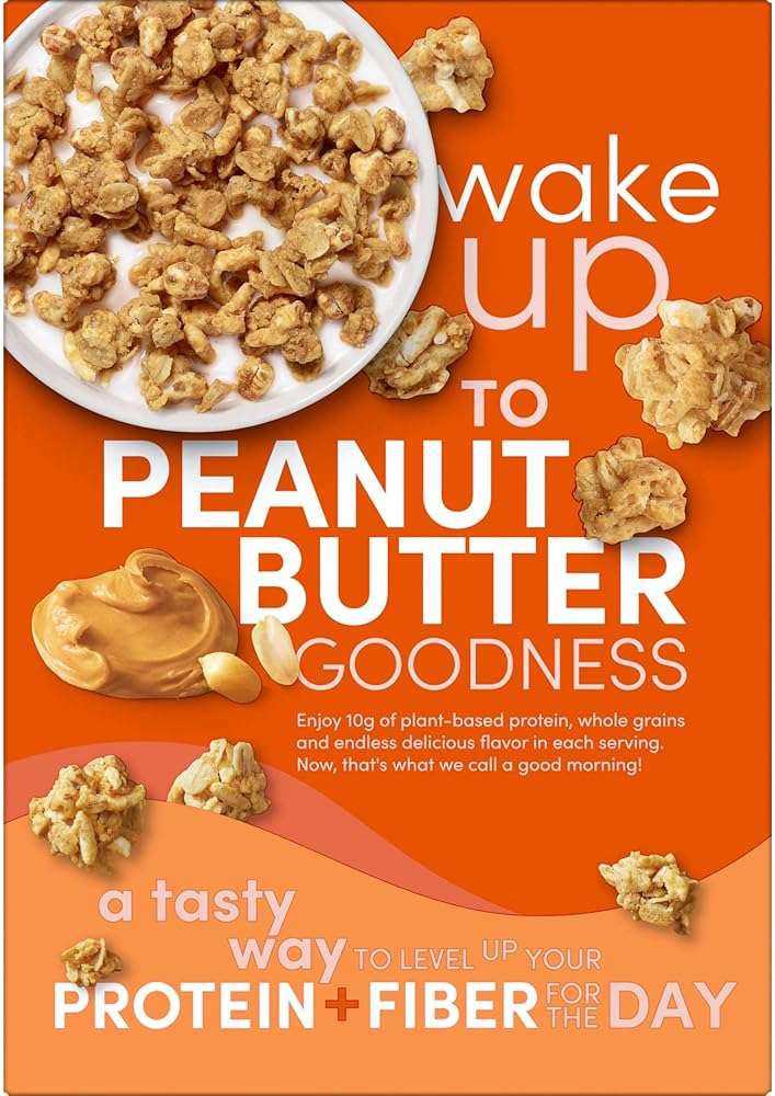 Kashi GO Protein Cereal, 10g Protein, 10g Fiber, Peanut Butter Crunch, 16.9oz Box (1 Box) - Image 9