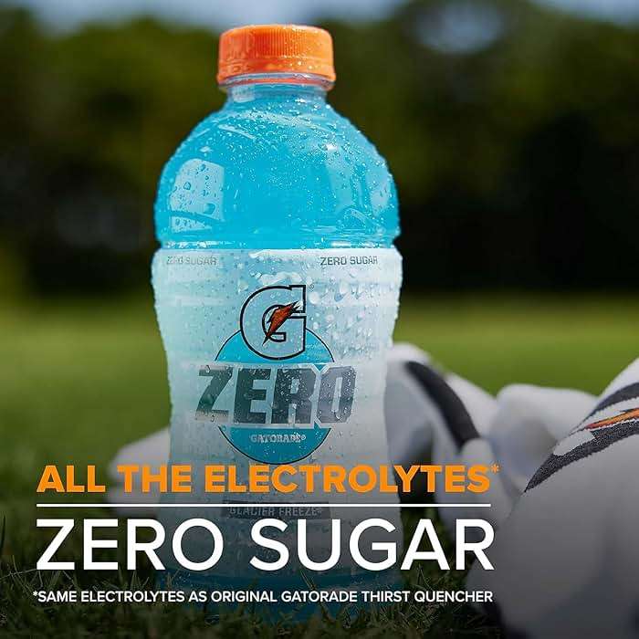 Gatorade G Zero Sports Drink, Glacier Cherry, Watermelon Splash, Apple Burst Variety Pack, 12 Fl Oz (Pack of 18) - Image 3