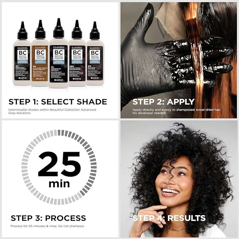 Clairol Professional Beautiful Collection Advanced Gray Solutions | Semi-Permanent Hair Color with Gray Coverage for All Hair Textures | Packaging May Vary - Image 4