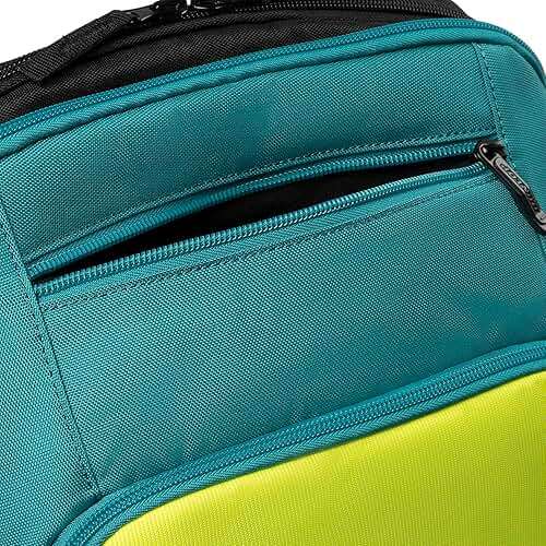 Dunlop Sports Performance Tennis Bag, Black/Yellow/Teal - Backpack - Image 7
