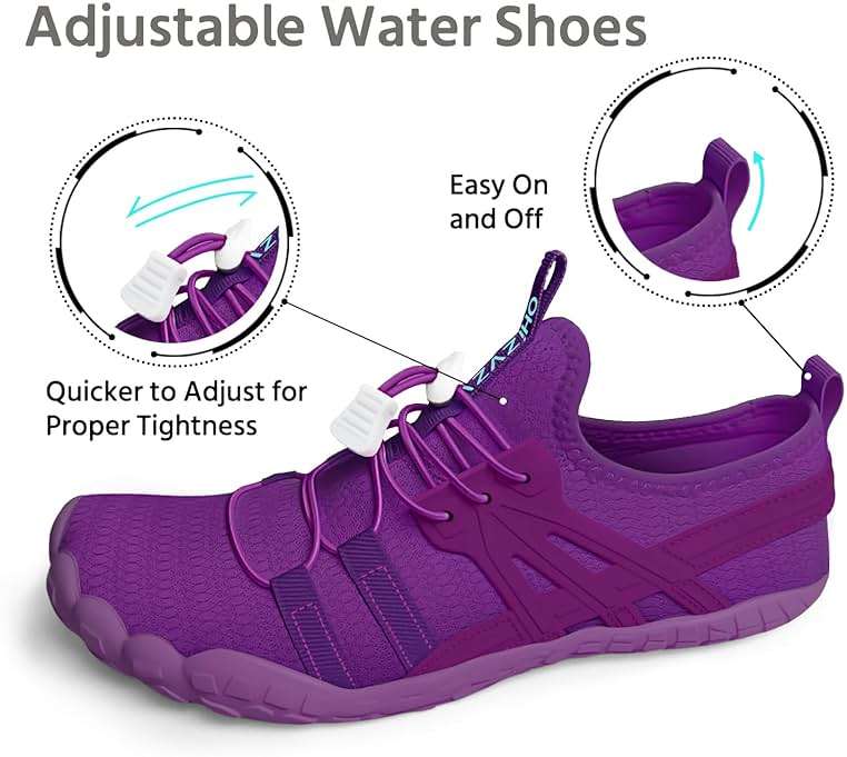 Water Shoes Women Quick-Dry Aqua Sock Barefoot for Beach Swim River Lake Pool Surfing Kayaking - Image 2