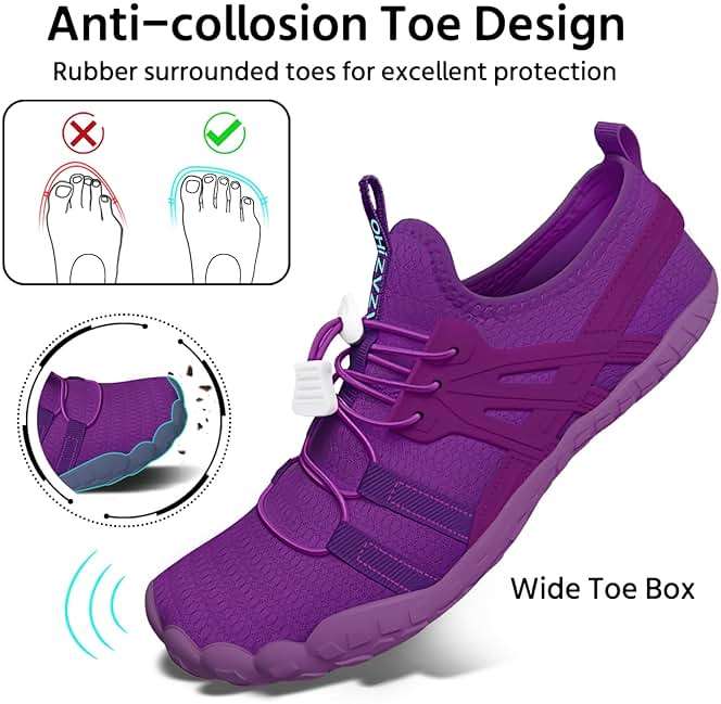 Water Shoes Women Quick-Dry Aqua Sock Barefoot for Beach Swim River Lake Pool Surfing Kayaking - Image 3