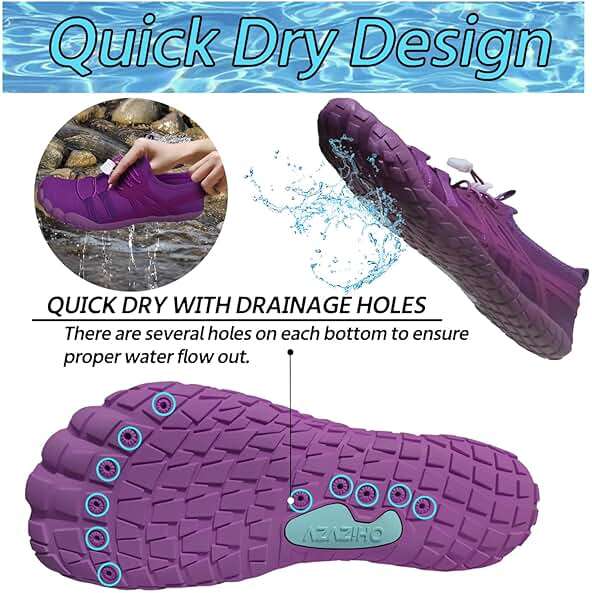Water Shoes Women Quick-Dry Aqua Sock Barefoot for Beach Swim River Lake Pool Surfing Kayaking - Image 4