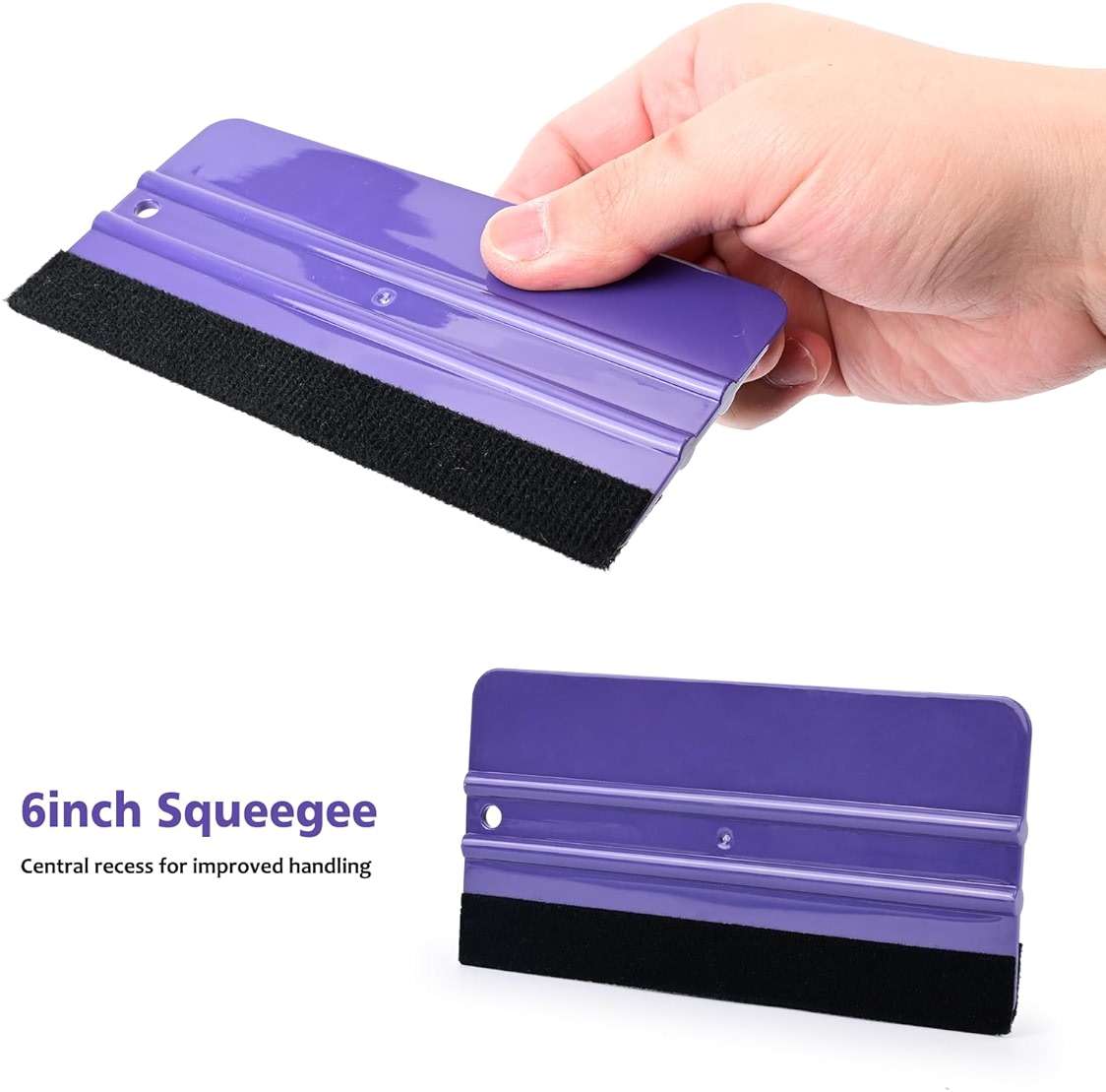 EHDIS Exacto Knife Set Utility Craft Precision Hobby Knife Tool with Cutting Mat,6 inch Vinyl Squeegee, Steel Ruler, for Sewing Crafts Hobby Fabric Precision Scrapbooking Project (Purple) - Image 2