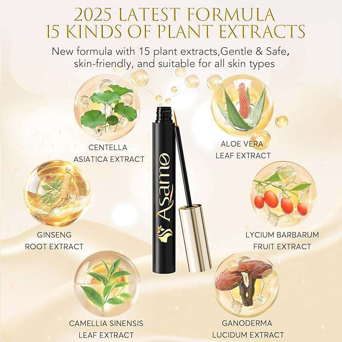 Eyelash Growth Serum – 15 Plant Extracts for Longer Lashes, Natural Beauty Enhancement,eye lash serum growth - Image 2