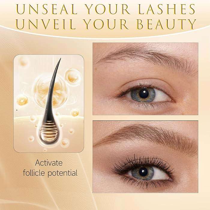 Eyelash Growth Serum – 15 Plant Extracts for Longer Lashes, Natural Beauty Enhancement,eye lash serum growth - Image 3