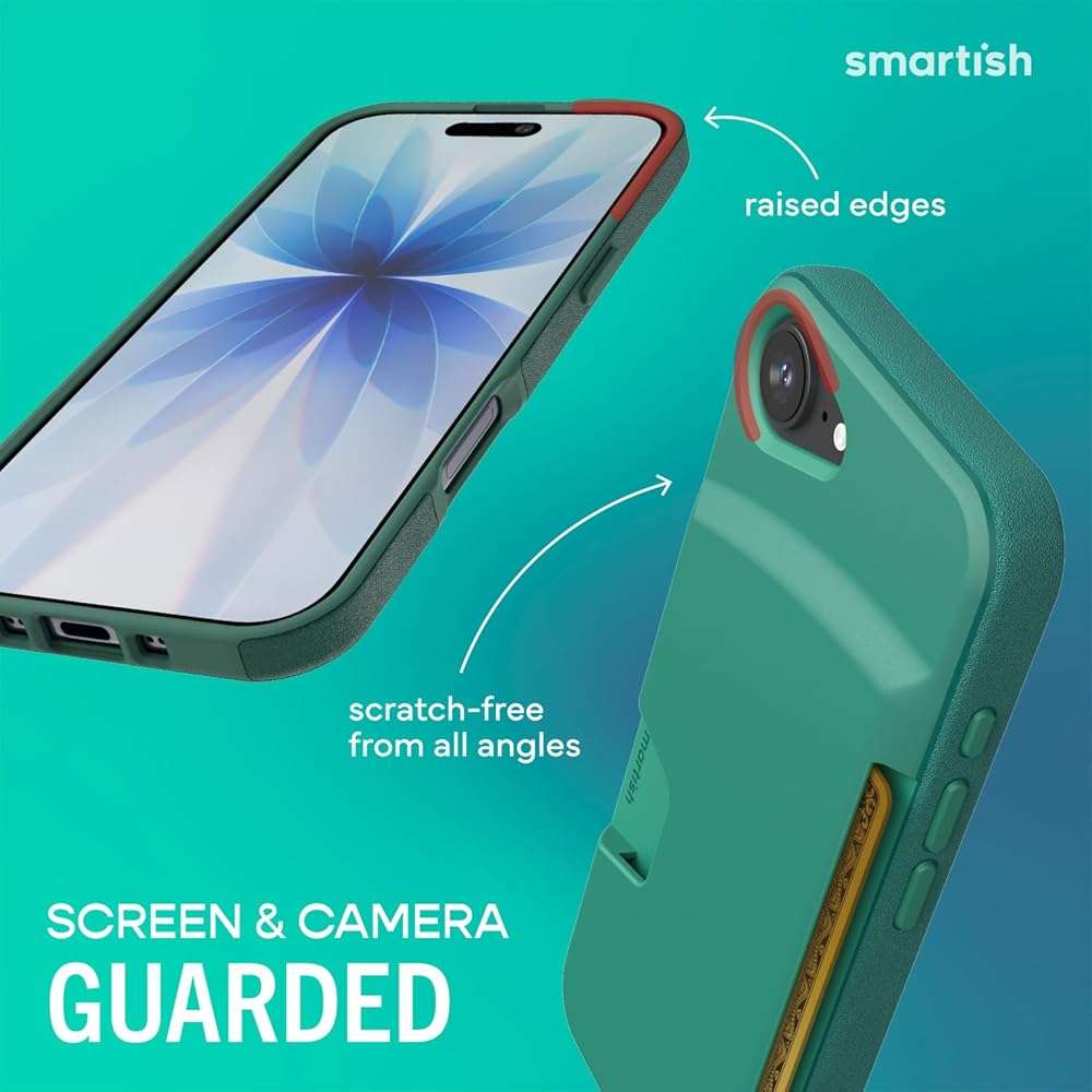 Smartish® iPhone 17e/16e Wallet Case - Wallet Slayer Vol. 1 [Slim + Protective] Credit Card Holder - Drop Tested Hidden Credit Card Slot Cover for Apple iPhone 17e/16e - So Jaded - Image 6