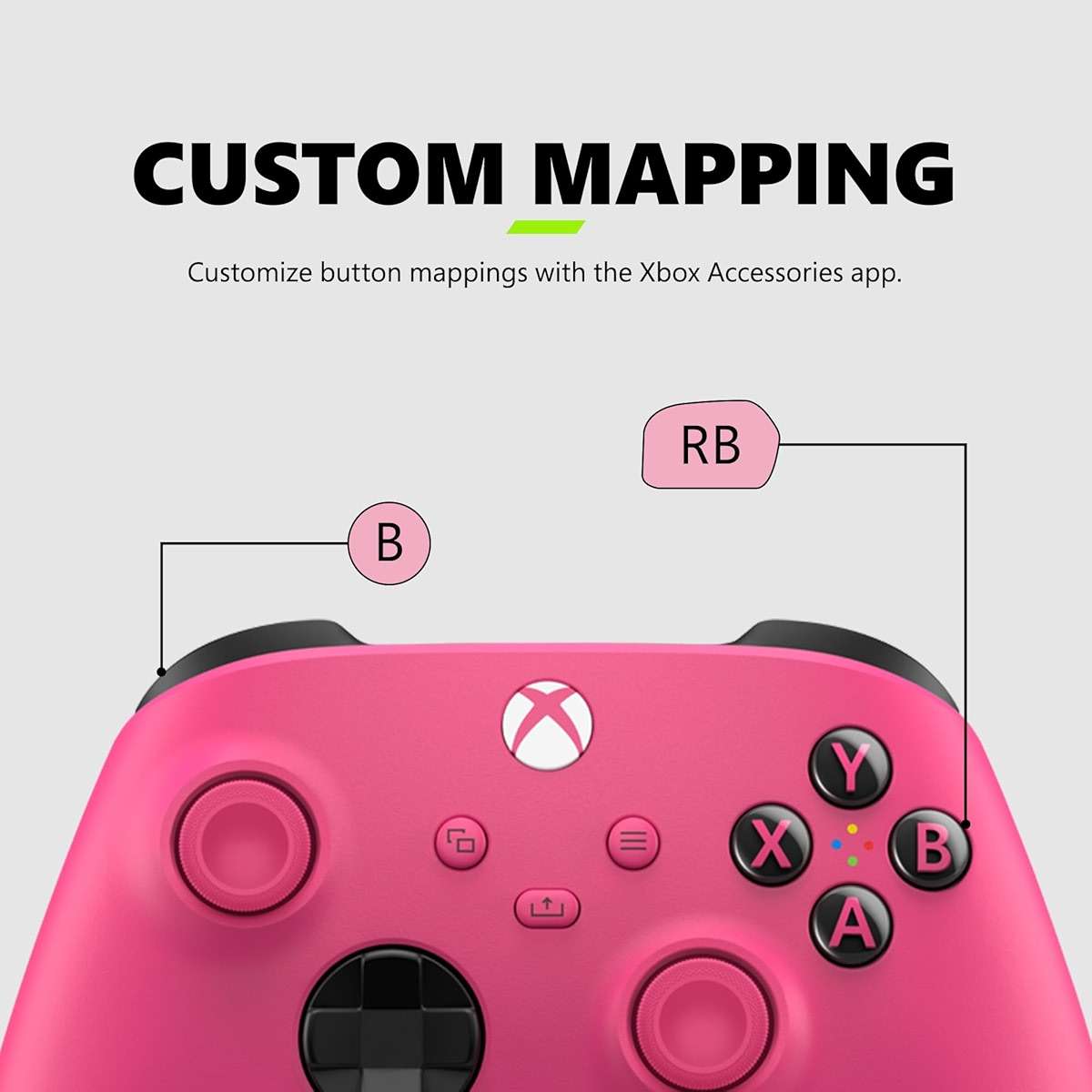 Xbox Wireless Gaming Controller | Deep Pink | Console, PC, & Cloud Devices | Textured Grip | Wireless, Bluetooth, USB-C Connectivity - Image 8