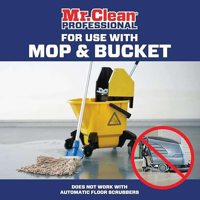 Mr. Clean PRO Degreasing Floor Cleaner, Bulk Liquid Concentrate for Removing Tough Grease and Oil Stains, Commercial Use, 1 gal (Case of 3) - Image 5
