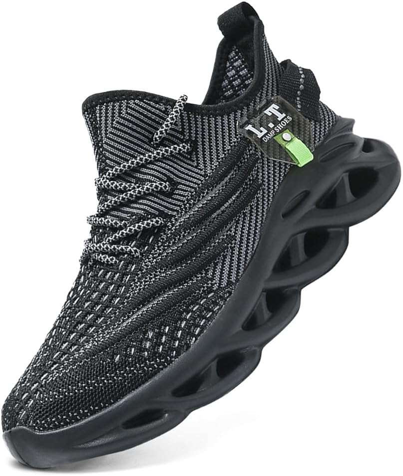 DLWKIPV Men Running Shoes Men's Tennis Shoes Lightweight Breathable Fashion Sneakers Non Slip Workout Gym Shoes for Running - Image 1