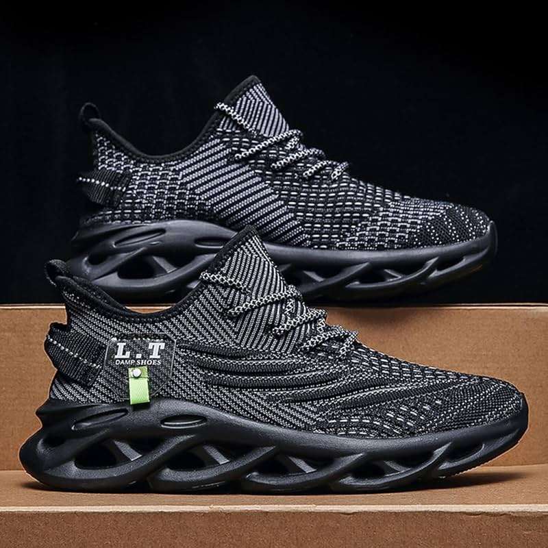 DLWKIPV Men Running Shoes Men's Tennis Shoes Lightweight Breathable Fashion Sneakers Non Slip Workout Gym Shoes for Running - Image 3