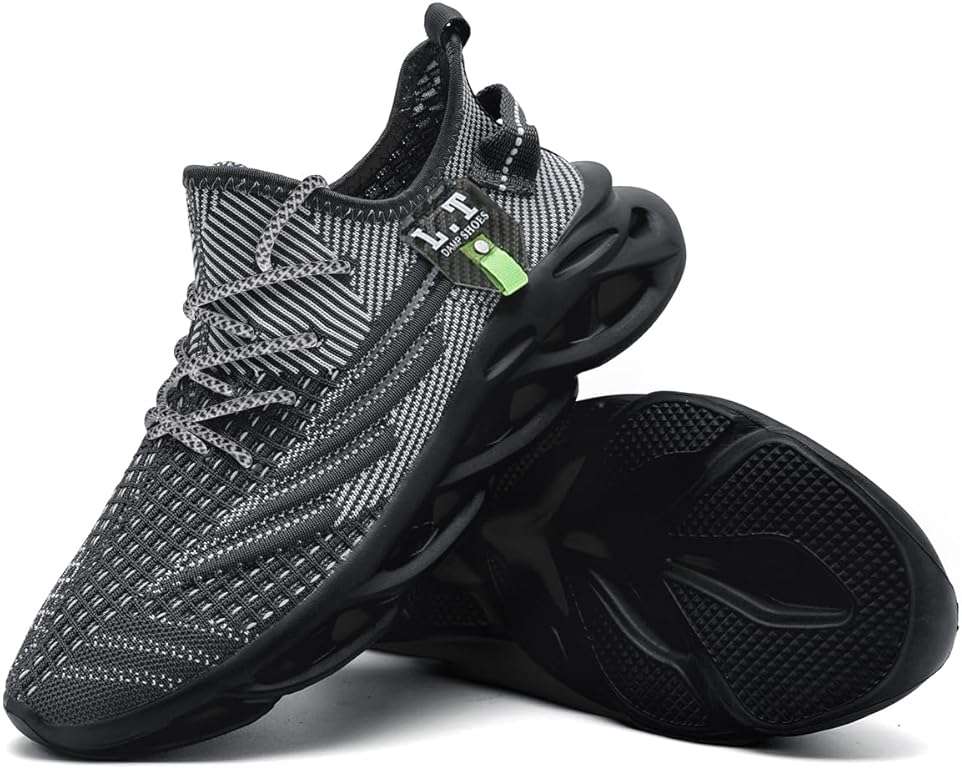 DLWKIPV Men Running Shoes Men's Tennis Shoes Lightweight Breathable Fashion Sneakers Non Slip Workout Gym Shoes for Running - Image 4