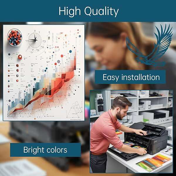 106R03944 Toner Cartridges Compatible for Xerox VersaLink B615SF B615SP B615XL B615XP B615XTF B615XTP Printers, High Yield 56700 Pages, Bright Colors Clear Printing (Black) - Image 6