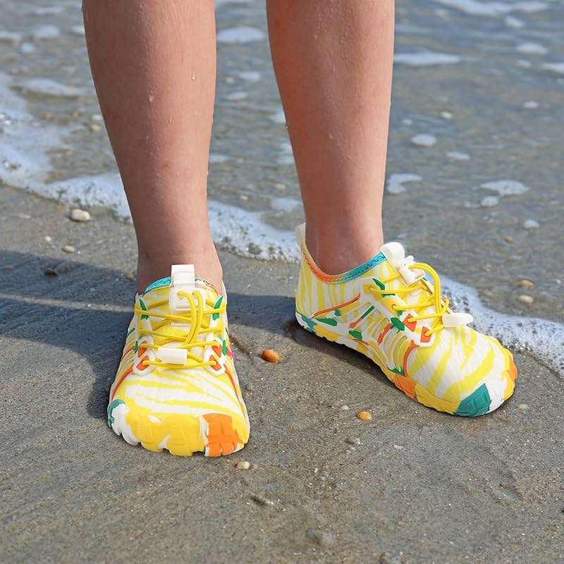 Scurtain Water Shoes for Kids Boys Girls Quick Dry Aqua Shoes Barefoot Beach Sports Swim Pool for Little Big Kid with Drainage - Image 6
