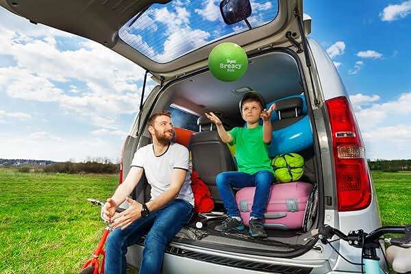 Tryeht Self Inflating Ball 5", Rubber New Feel Breacy Ball, Hi Bouncy, Never Need Pump, Neon Green, Playground Balls, Handball, Dodgeballs, Picnic and School Play in and Outdoor - Image 8