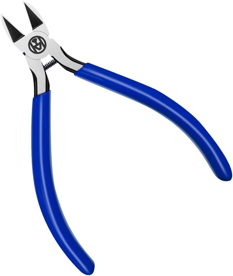 Wire Cutters Precision Flush Cutters Ultra Sharp Wire Cutters for Trimming Metal Wires Zip Ties, Cables, Circuit Boards, Crafting Jewelry Making - Image 1
