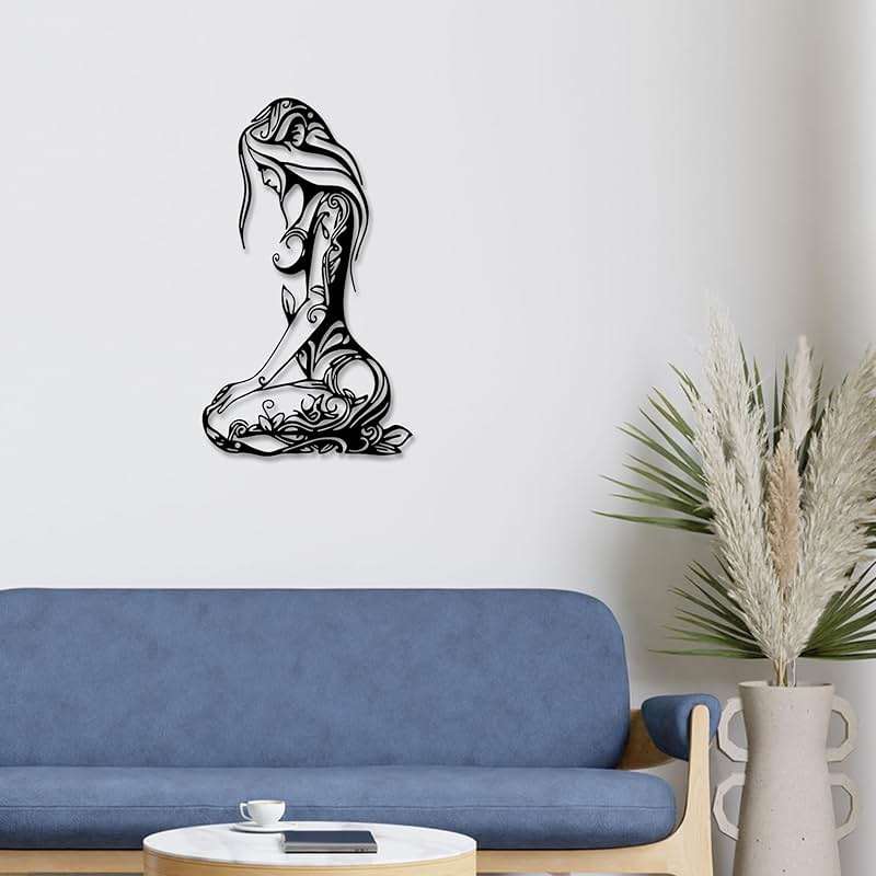 Xedatric Modern Abstract Metal Wall Art-Minimalist Line Sculpture for Bedroom,Living Room,Bathroom-Unique Metal Wall Decor for Home & Office - Image 6