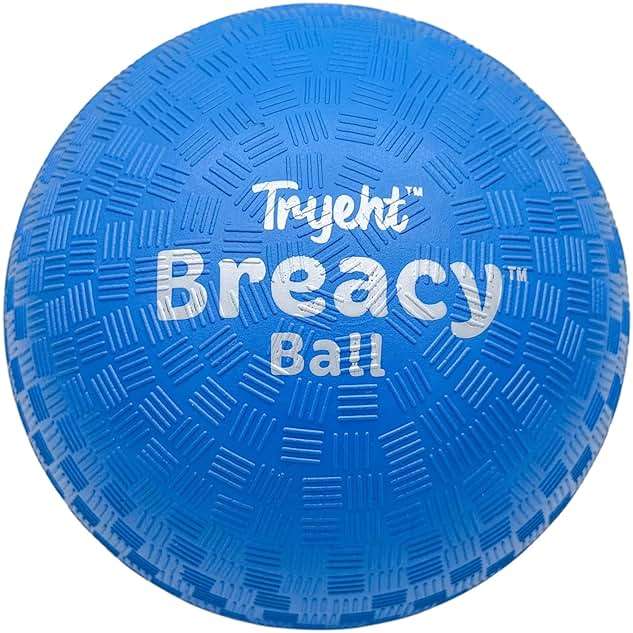 Tryeht Self Inflating Ball 5", Rubber New Feel Breacy Ball, Hi Bouncy, Never Need Pump, Neon Blue, Playground Balls, Handball, Dodgeballs, Picnic and School Play in and Outdoor - Image 9