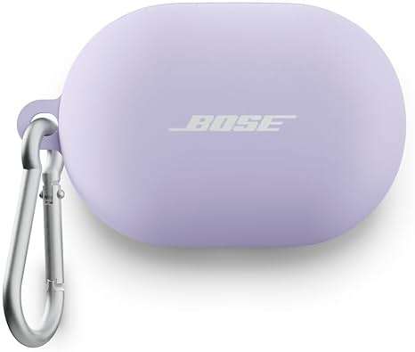 Bose QuietComfort Earbuds Silicone Case Cover, Protective Silicone Exterior, with Aluminum Carabiner for Convenient Carrying, Chilled Lilac - Image 1