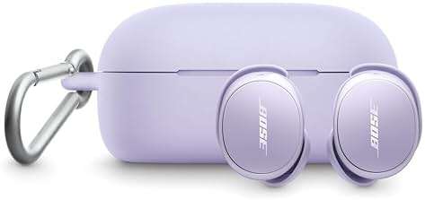 Bose QuietComfort Earbuds Silicone Case Cover, Protective Silicone Exterior, with Aluminum Carabiner for Convenient Carrying, Chilled Lilac - Image 3