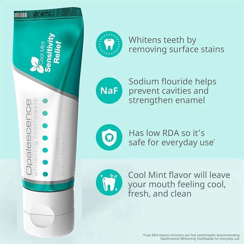Opalescence GO 15 Whitening Bundle - (7 Treatments) Hydrogen Peroxide Prefilled Teeth Whitening Trays and Travel Sensitive Whitening Toothpaste 1 Oz - Mint Flavor- Includes a Toothbrush - 6288-1T - Image 6