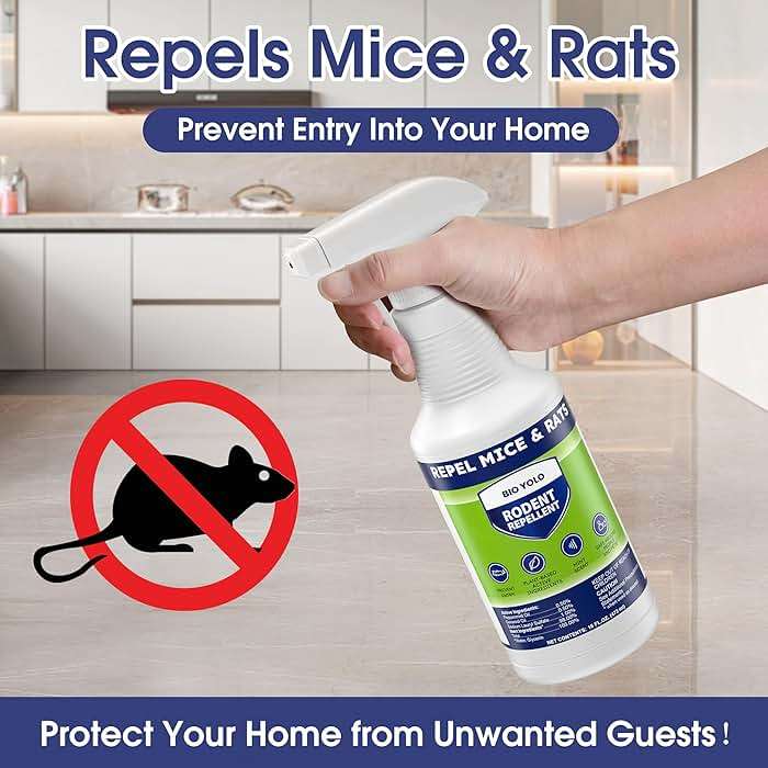 BIO YOLO Rodent Repellent Spray, 16oz – Effective Natural Peppermint Formula Repel Mice, Rats, Squirrels, and Rodents. Safe for Indoor, Outdoor, and Car Engines. Safe for People and Pets. - Image 2