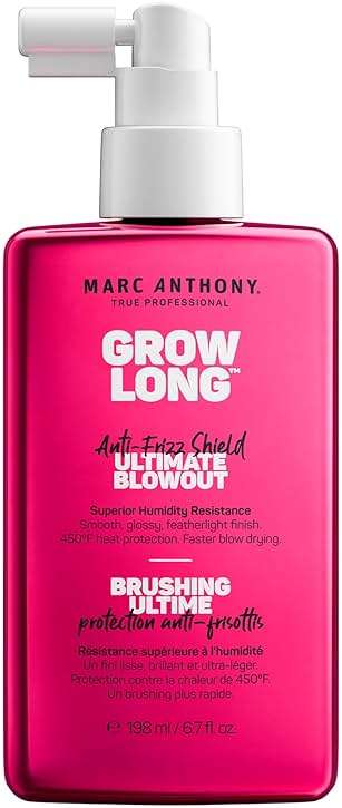 Marc Anthony Anti-Frizz Shield Ultimate Blowout Spray, Grow Long - Smooth, Shiny Hair in High Humidity - Heat Protectant - 6.7 oz | Grow Long - Image 1