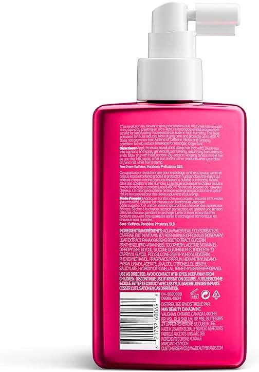Marc Anthony Anti-Frizz Shield Ultimate Blowout Spray, Grow Long - Smooth, Shiny Hair in High Humidity - Heat Protectant - 6.7 oz | Grow Long - Image 2