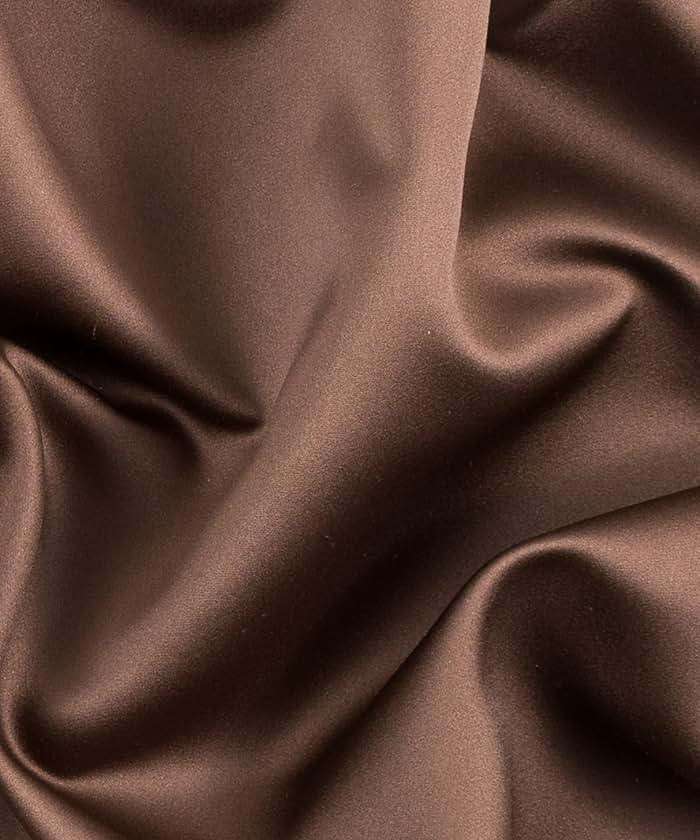 Stretch Satin Fabric by The Yard - 60” Wide, Premium Quality Silky Satin Charmeuse Fabric for Bridal Gowns, Wedding Dedor, Lingerie, Sewing (Brown, 1 Yard) - Image 4